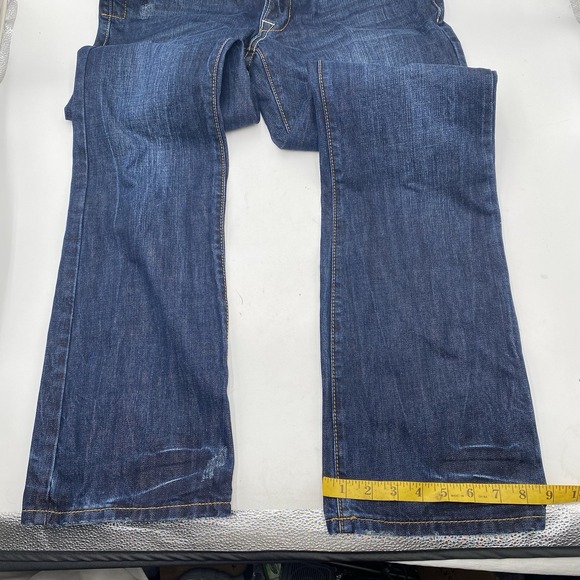 John B Stetson 1014 Rocker Fit Boot Leg Blue Jeans Mens 31x34 Western Cowboy - Picture 3 of 12